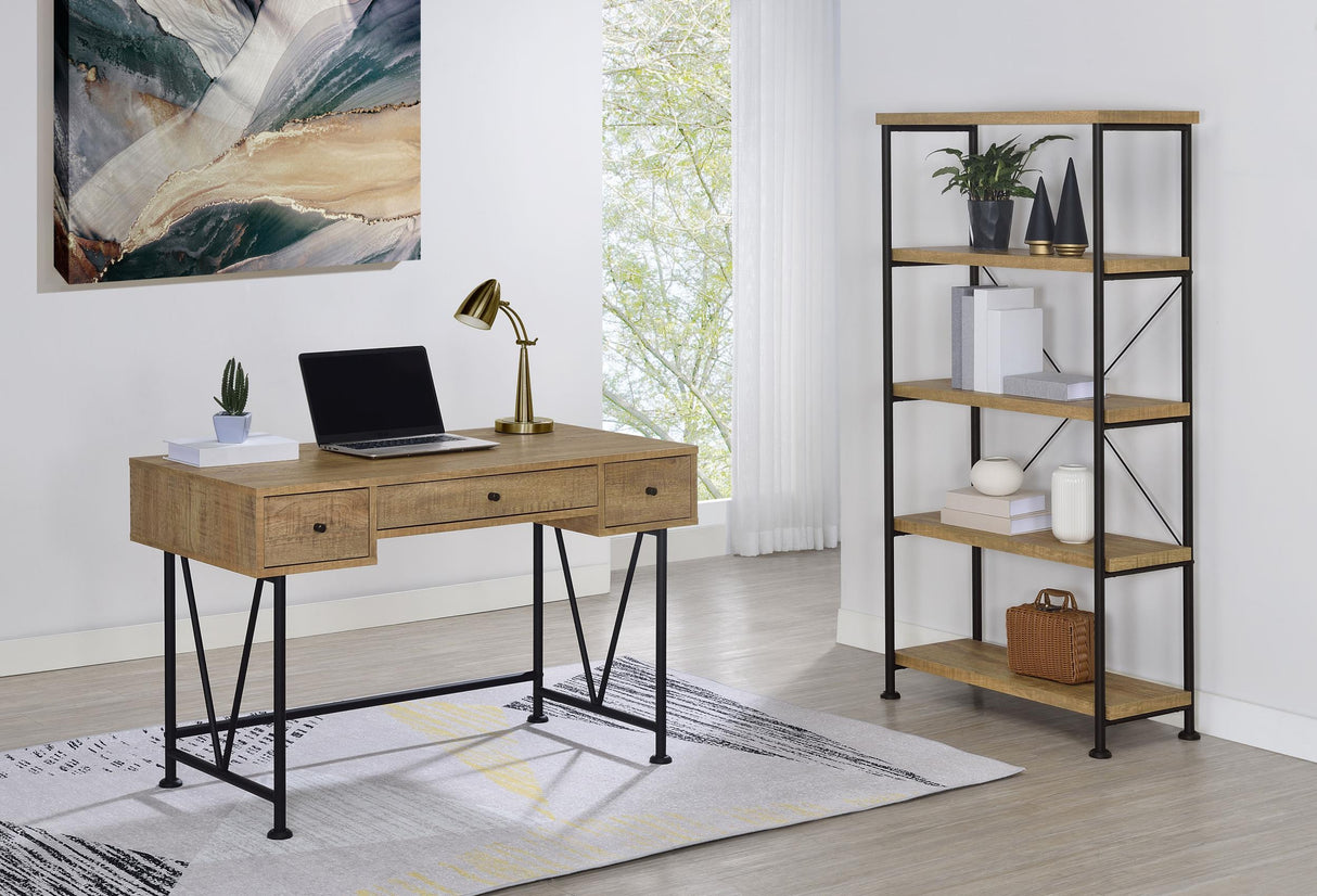 Analiese Mango 63-inch 4-shelf Bookshelf from Coaster - Luna Furniture