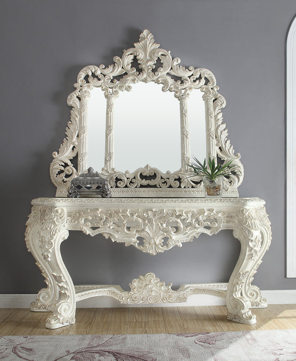 HD-8030 Plantation Cove White Console Table