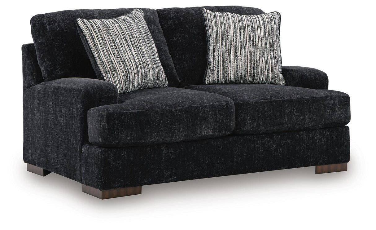 Whitmore Black Pearl Manor Sofa and Loveseat from Ashley Furniture - Luna Furniture