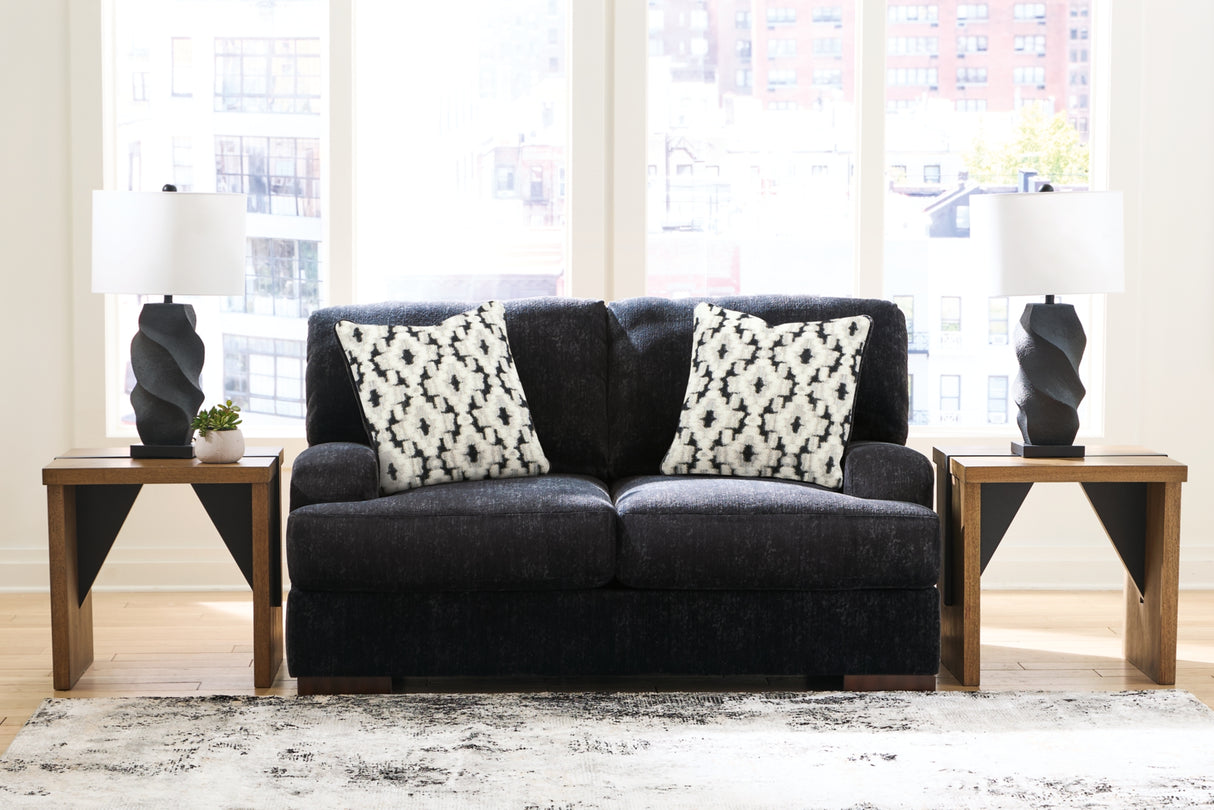 Whitmore Black Pearl Manor Sofa and Loveseat from Ashley Furniture - Luna Furniture