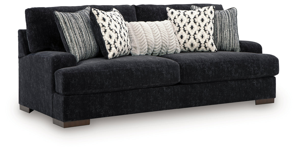 Whitmore Black Pearl Manor Sofa and Loveseat from Ashley Furniture - Luna Furniture
