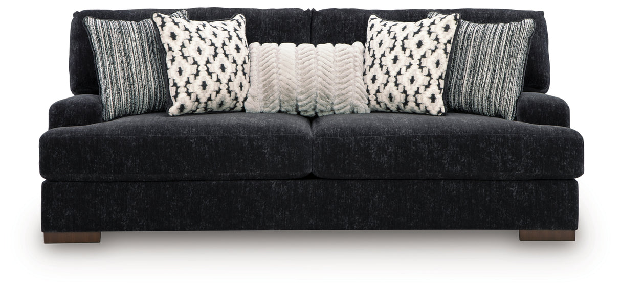 Whitmore Black Pearl Manor Sofa and Loveseat from Ashley Furniture - Luna Furniture