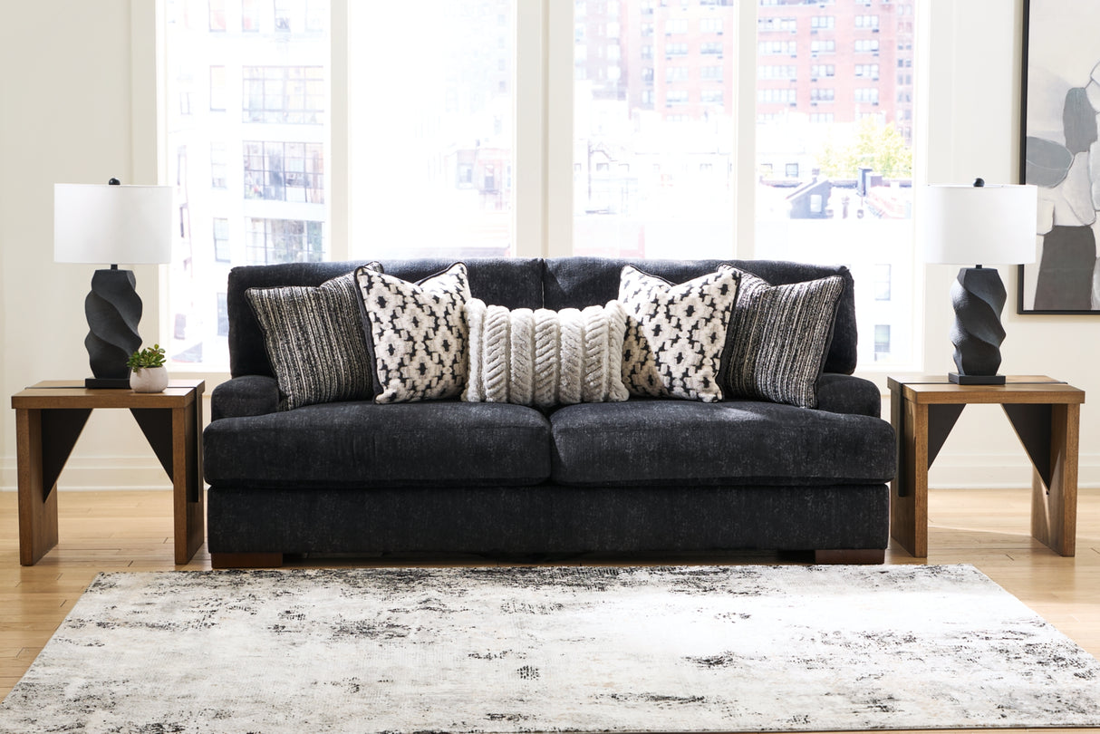 Whitmore Black Pearl Manor Sofa and Loveseat from Ashley Furniture - Luna Furniture