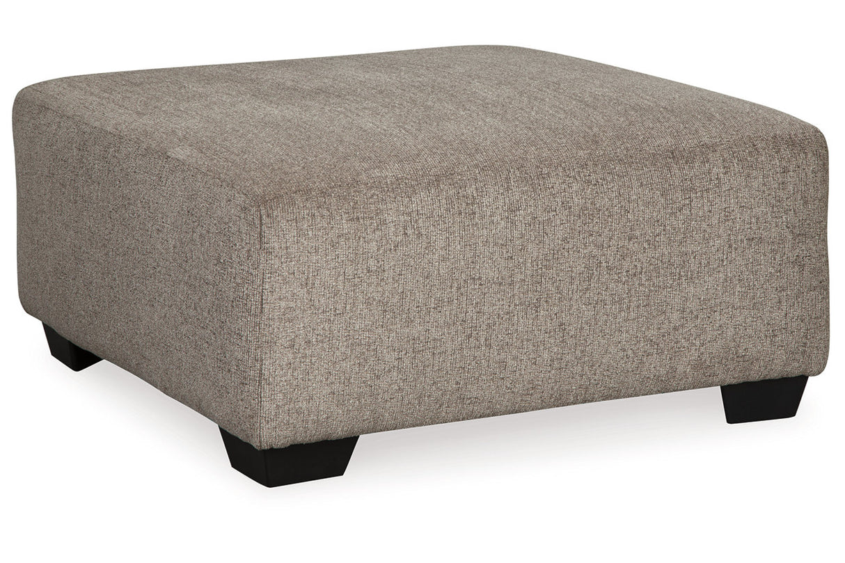Ballinasloe Platinum 3-Piece Sectional and Ottoman from Ashley - Luna Furniture