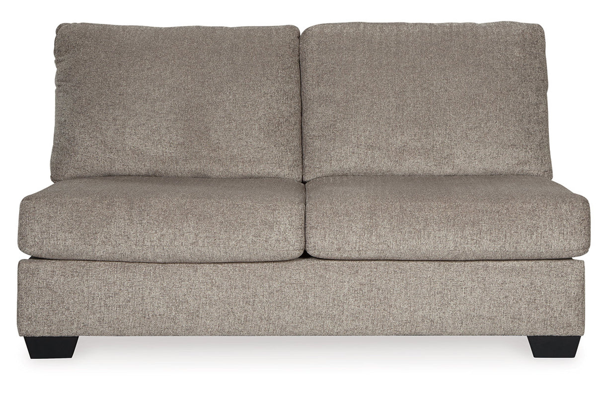 Ballinasloe Platinum 3-Piece Sectional with Ottoman from Ashley - Luna Furniture
