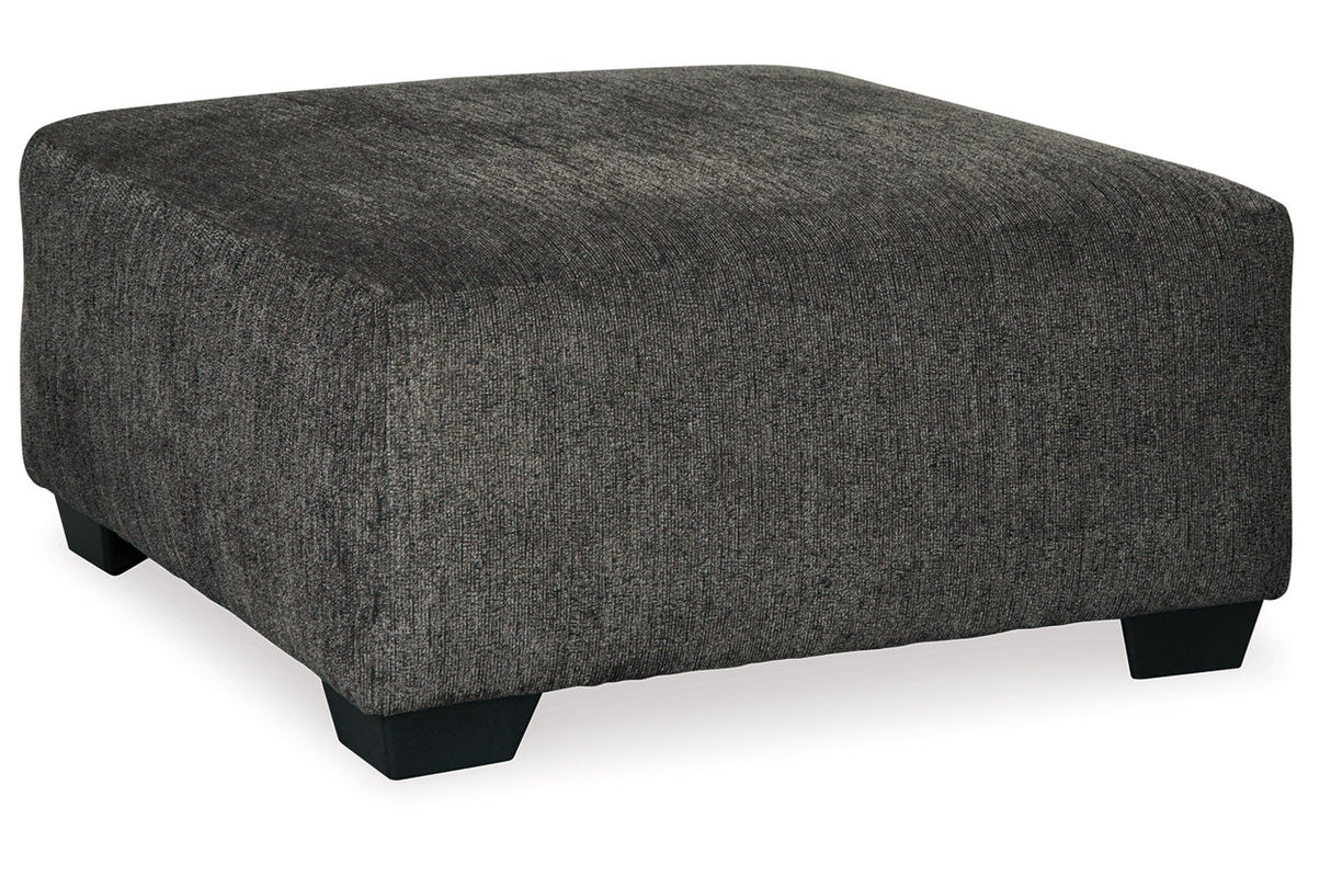 Ballinasloe Smoke 3-Piece Sectional and Ottoman from Ashley - Luna Furniture