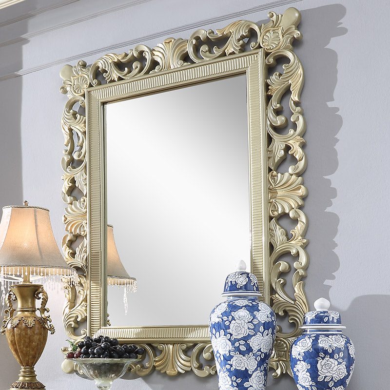HD-8092 Satin Gold Mirror from Homey Design - Luna Furniture