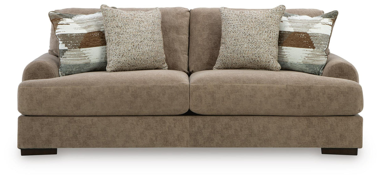 Jayne Park Pecan Sofa and Loveseat