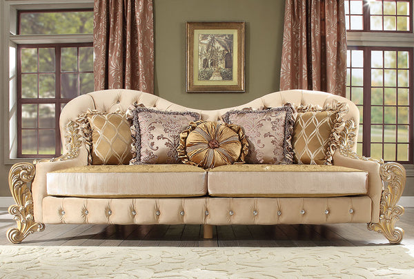 HD-817 Metallic Antique Gold Sofa