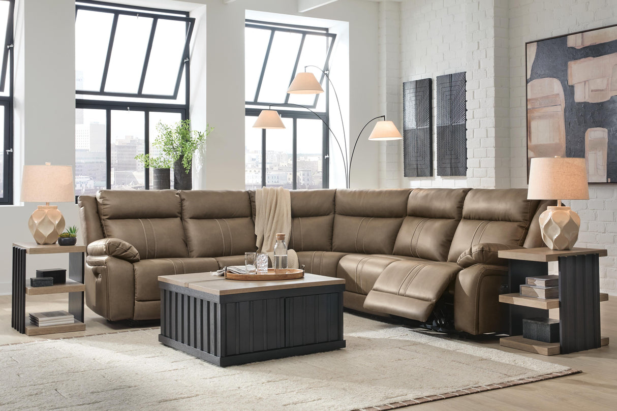 Max-Momentum Biscotti 5-Piece Power Reclining Sectional from Ashley Furniture - Luna Furniture