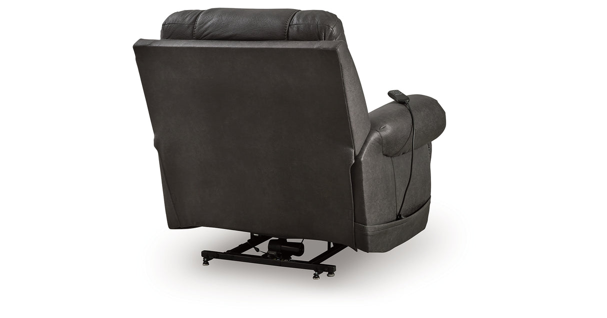 Revived and Restored Granite Power Lift Recliner from Ashley - Luna Furniture