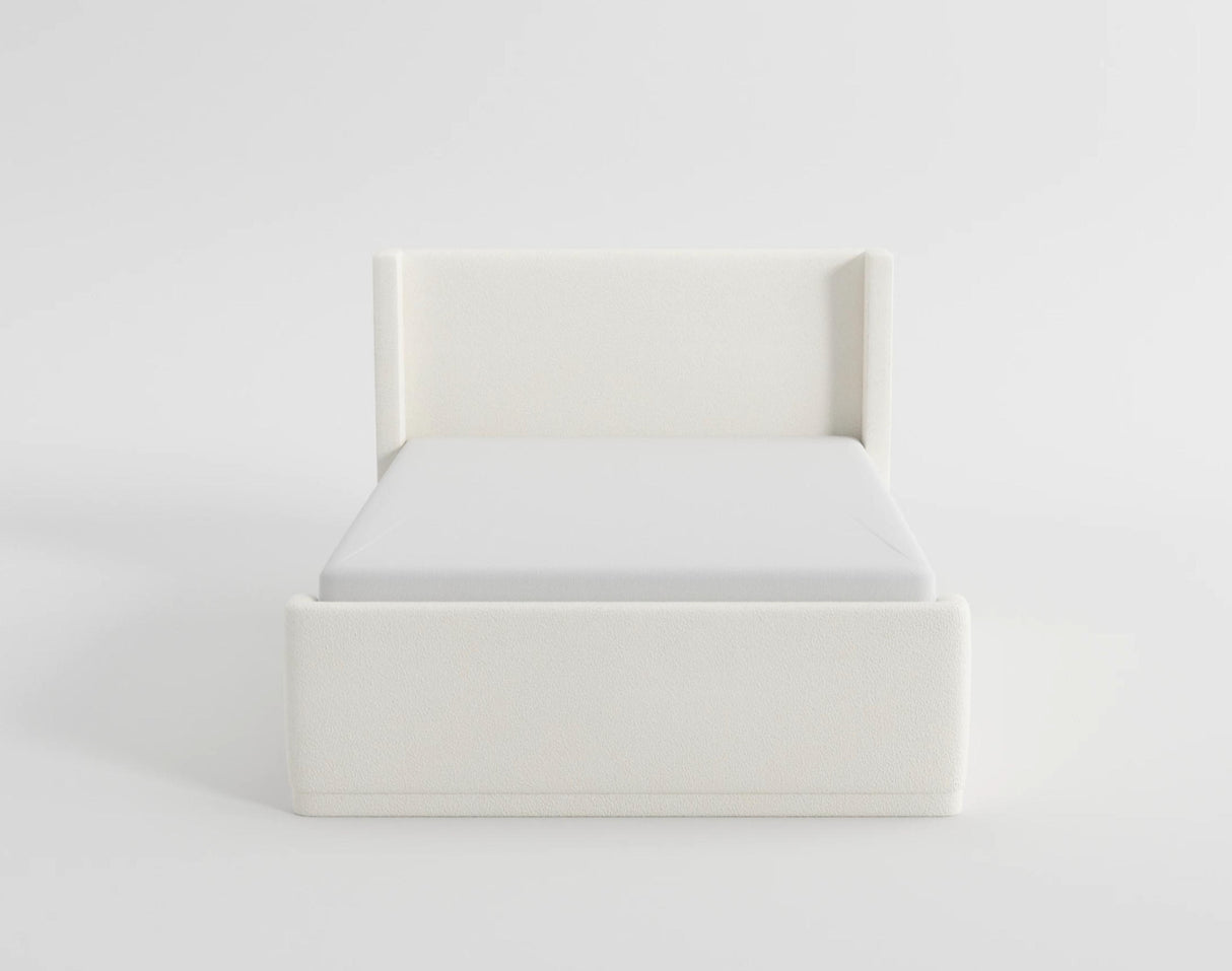 Carmel Light Gray Queen Platform Bed from Homelegance - Luna Furniture