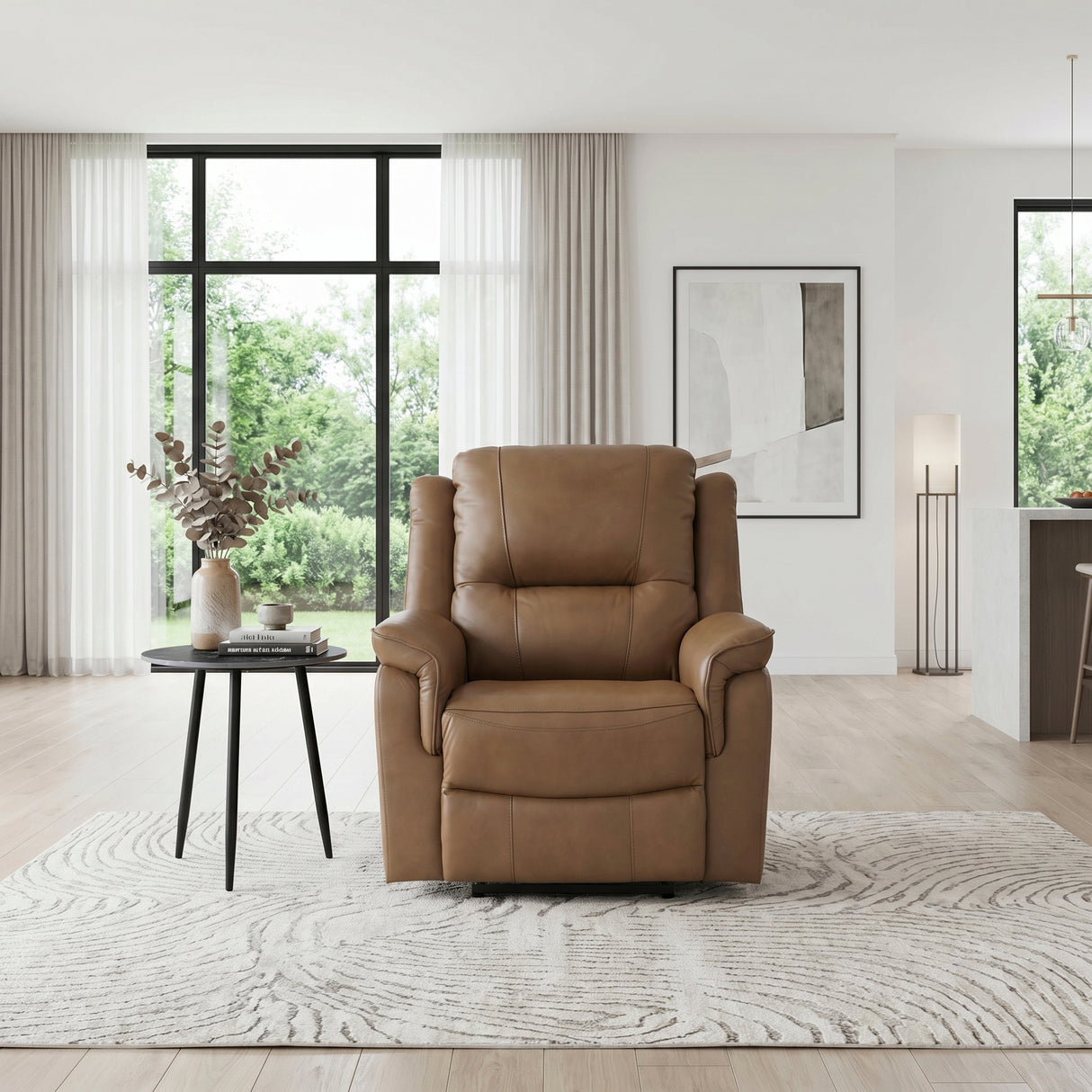 Haven Brown 3-Piece Power Reclining Set (Sofa & Loveseat & Chair) from Homelegance - Luna Furniture