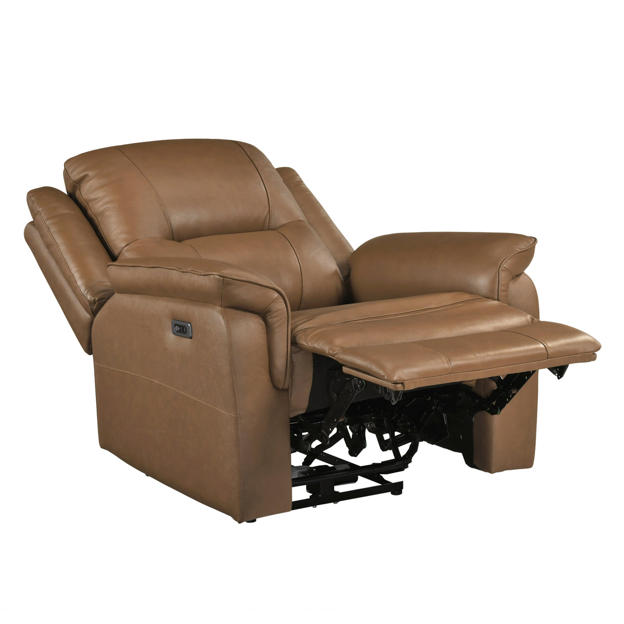 Haven Brown 3-Piece Power Reclining Set (Sofa & Loveseat & Chair) from Homelegance - Luna Furniture