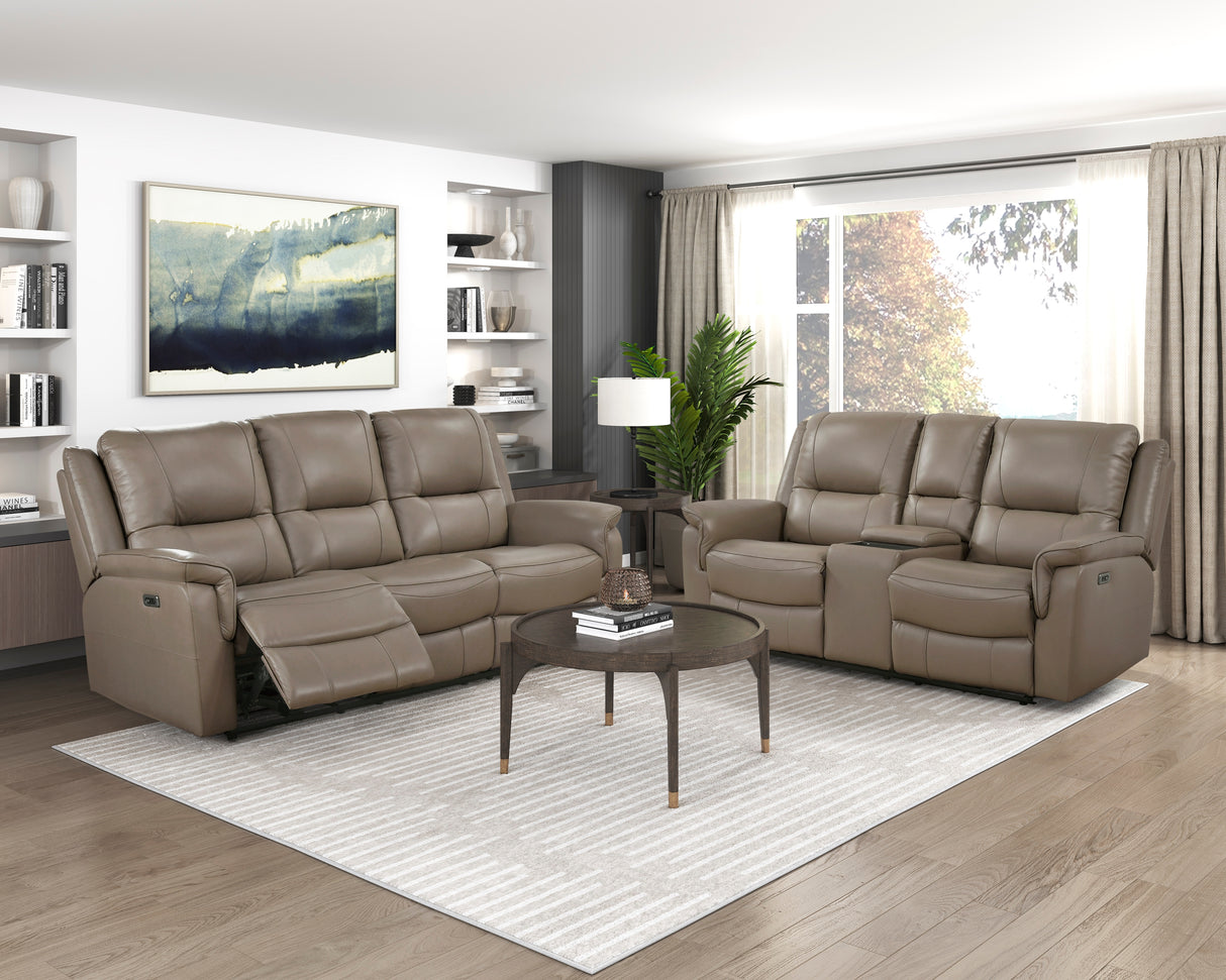 8301DTP-3PW Power Double Reclining Sofa from Homelegance - Luna Furniture