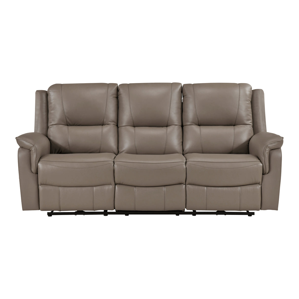 8301DTP-2PW Power Double Reclining Love Seat with Center Console, Hidden Arms Cup Holders, Charging Ports and Wireless Charger from Homelegance - Luna Furniture
