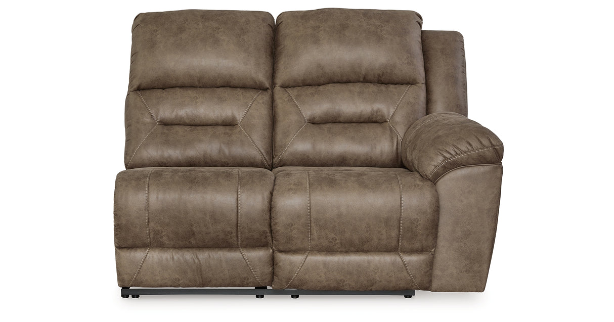 Ravenel Fossil Right-Arm Facing Power Reclining Loveseat from Ashley Furniture - Luna Furniture