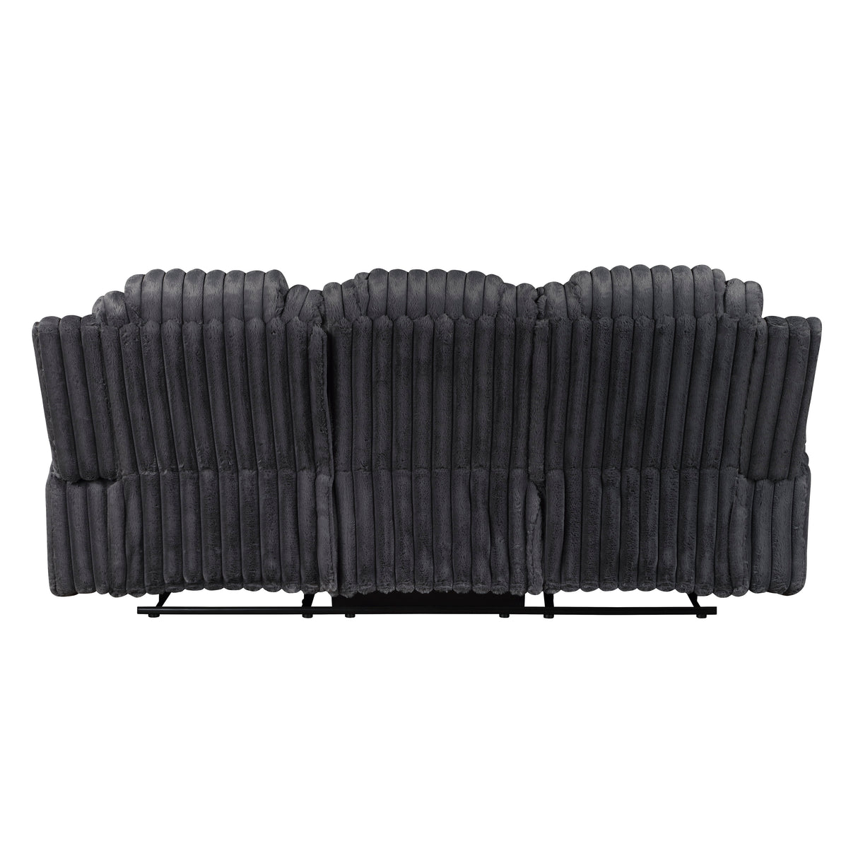 Phyllis Dark Gray Reclining Living Room Set from Homelegance - Luna Furniture
