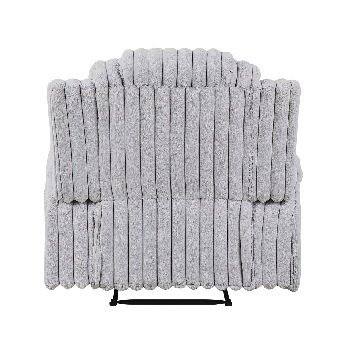 Phyllis Light Gray Reclining Chair with Cup Holders from Homelegance - Luna Furniture