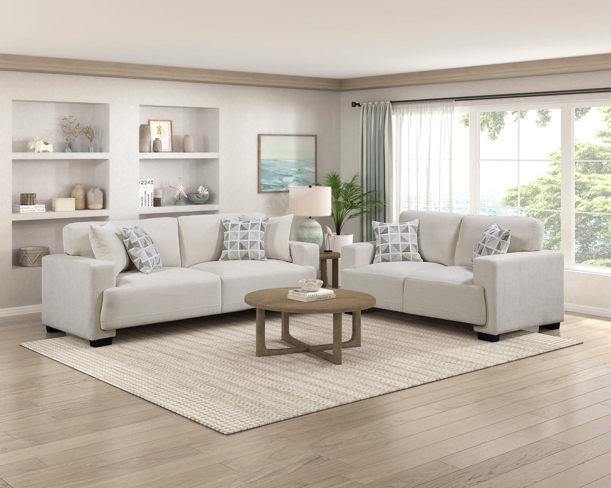 Cove Beige Loveseat from Homelegance - Luna Furniture