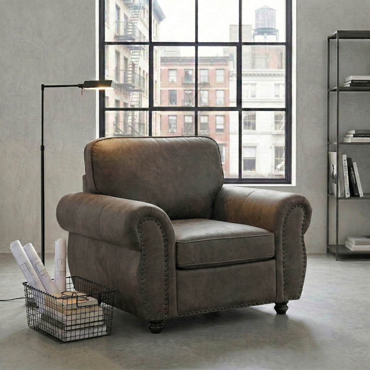 Pinnacle Pewter Living Room Set from Homelegance - Luna Furniture