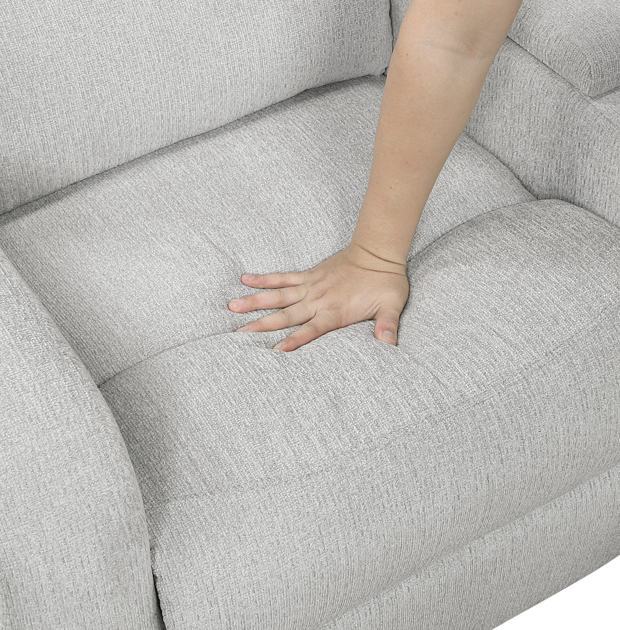 Thorne Gray 3-Piece Reclining Sectional with Left Console from Homelegance - Luna Furniture