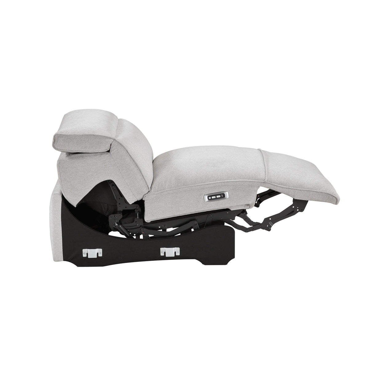 8414GRY-ARPWH (3/5)Power Reclining Armless Chair with Power Headrest from Homelegance - Luna Furniture