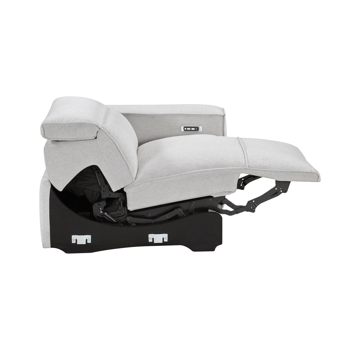 8414GRY-RRPWH (5/5)Power Right Side Reclining Chair with Power Headrest and Charging Ports from Homelegance - Luna Furniture