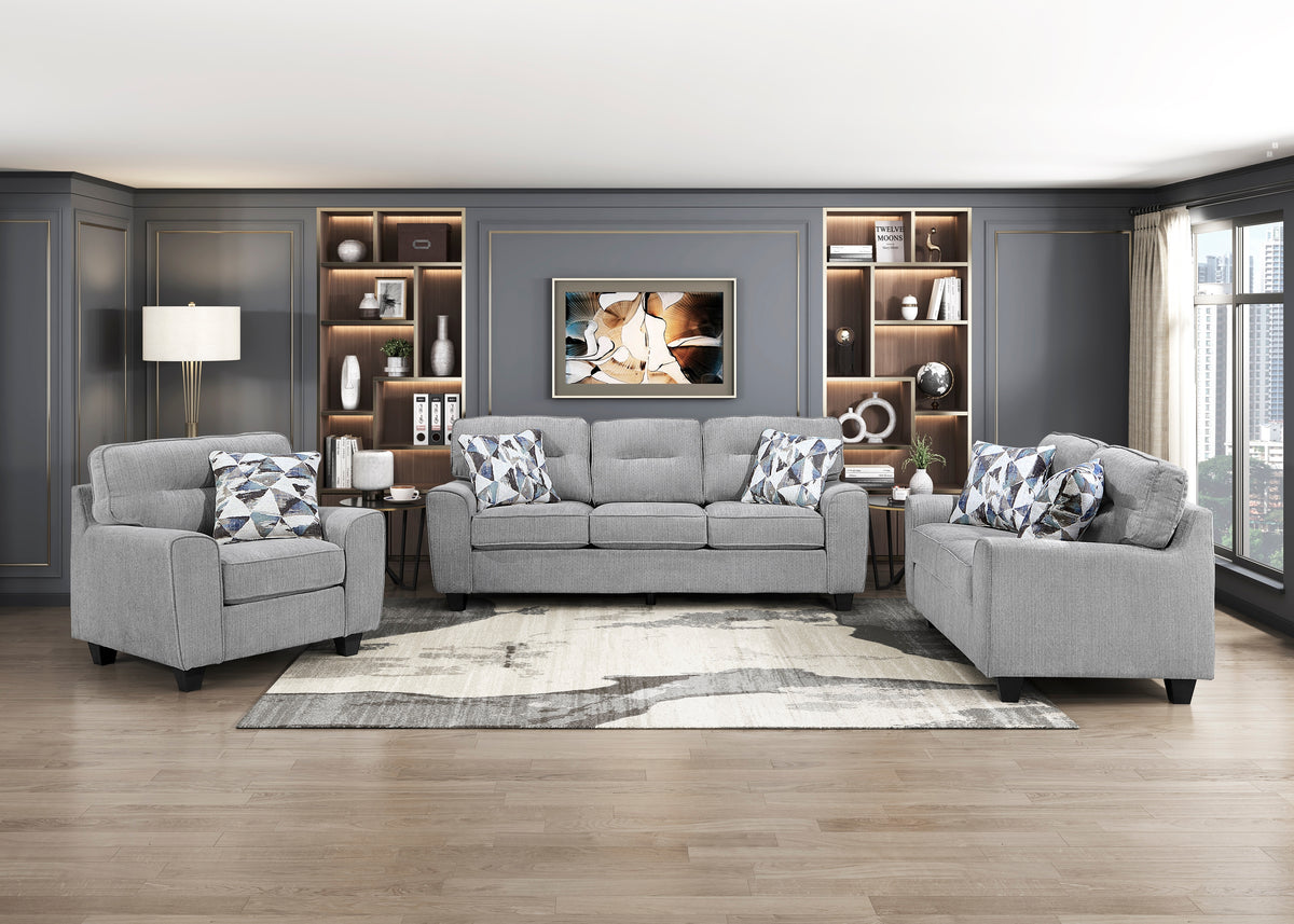 Bennett Gray 2-Piece Living Room Set from Homelegance - Luna Furniture