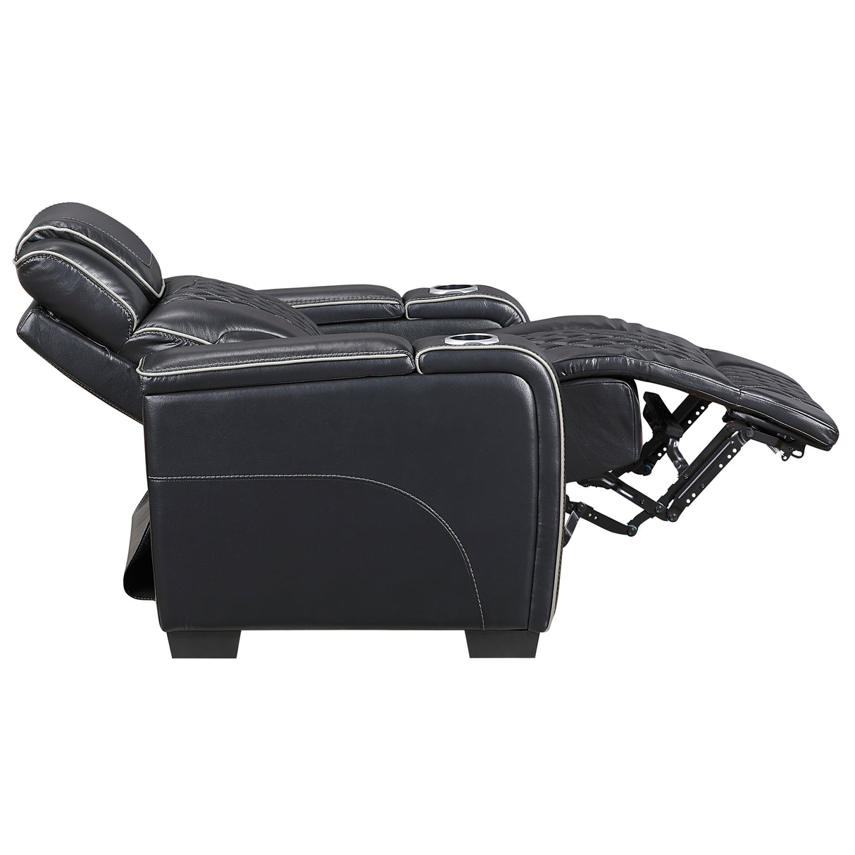 Apex Black Leather Power Reclining Living Room Set from Homelegance - Luna Furniture
