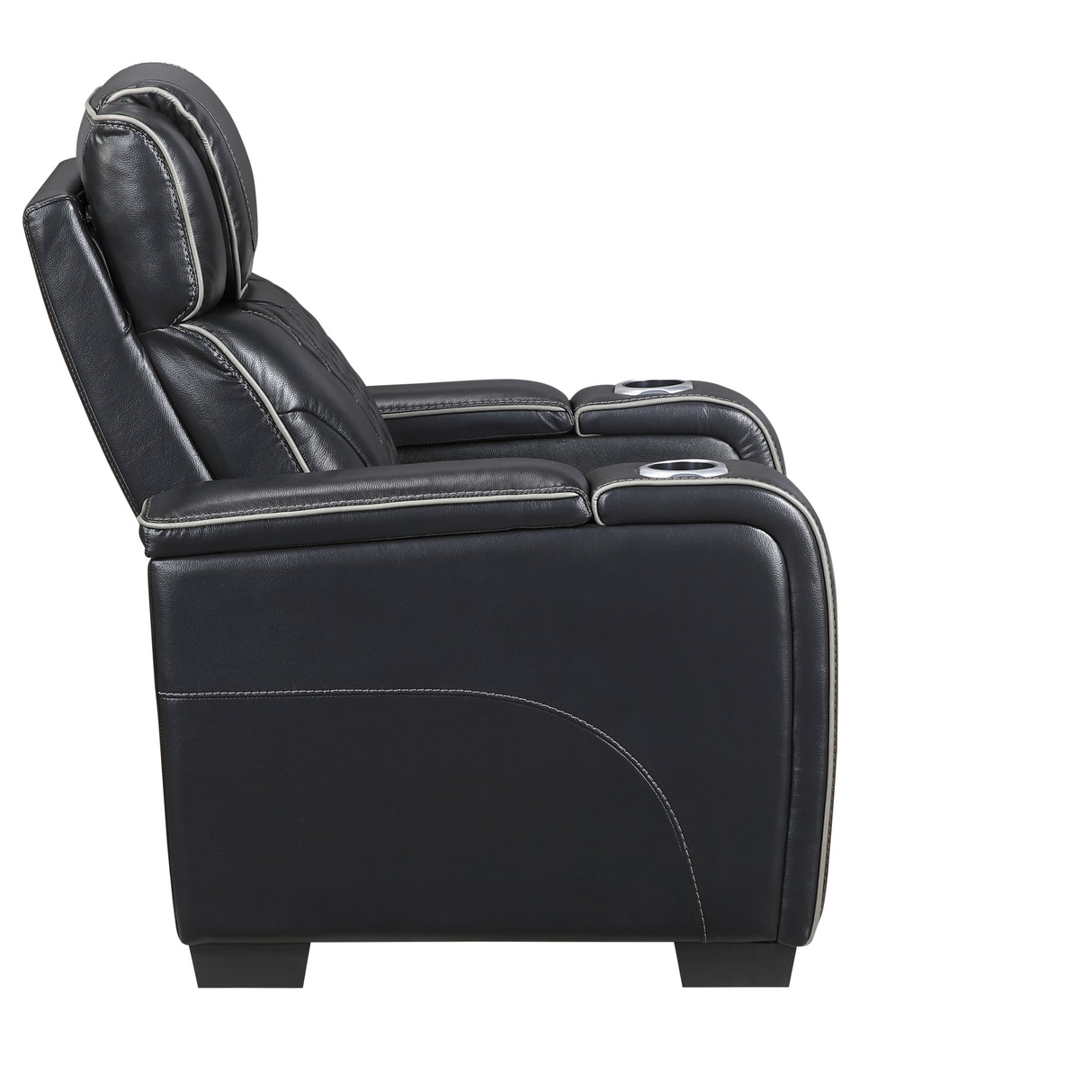 Apex Black Leather Power Reclining Living Room Set from Homelegance - Luna Furniture