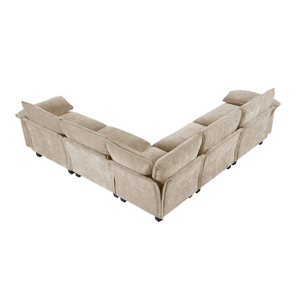 8450TPE*54ACCR (6)5-Piece Modular Sectional from Homelegance - Luna Furniture