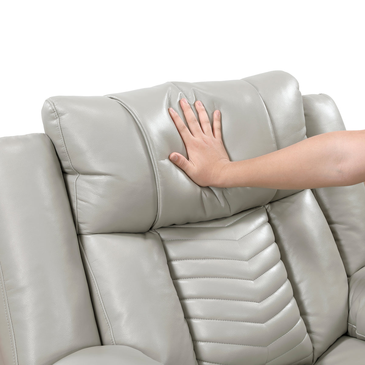 8457GRY*2PW 2pc Set: Sofa, Love (Power) from Homelegance - Luna Furniture