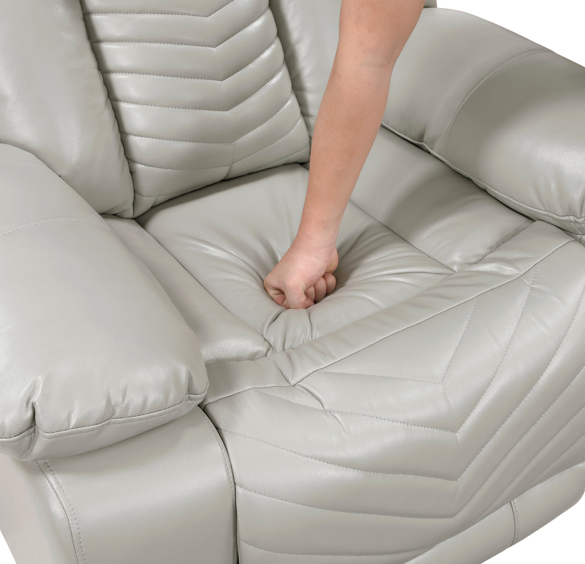 8457GRY*2PW 2pc Set: Sofa, Love (Power) from Homelegance - Luna Furniture