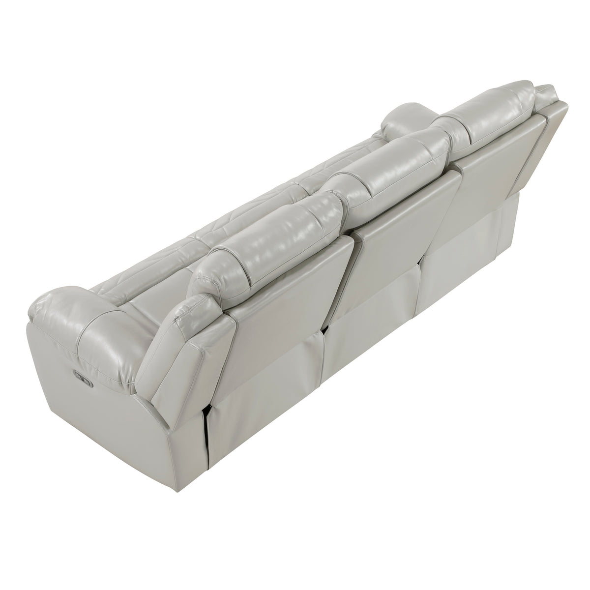 8457GRY*2PW 2pc Set: Sofa, Love (Power) from Homelegance - Luna Furniture