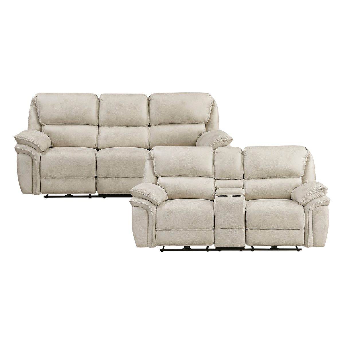 8517PWT*2PW 2pc Set: Sofa, Love (Power) from Homelegance - Luna Furniture