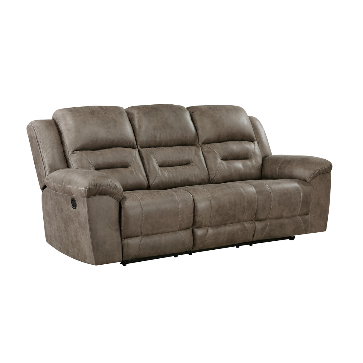 Hazen Black Double Reclining Sofa from Homelegance - Luna Furniture