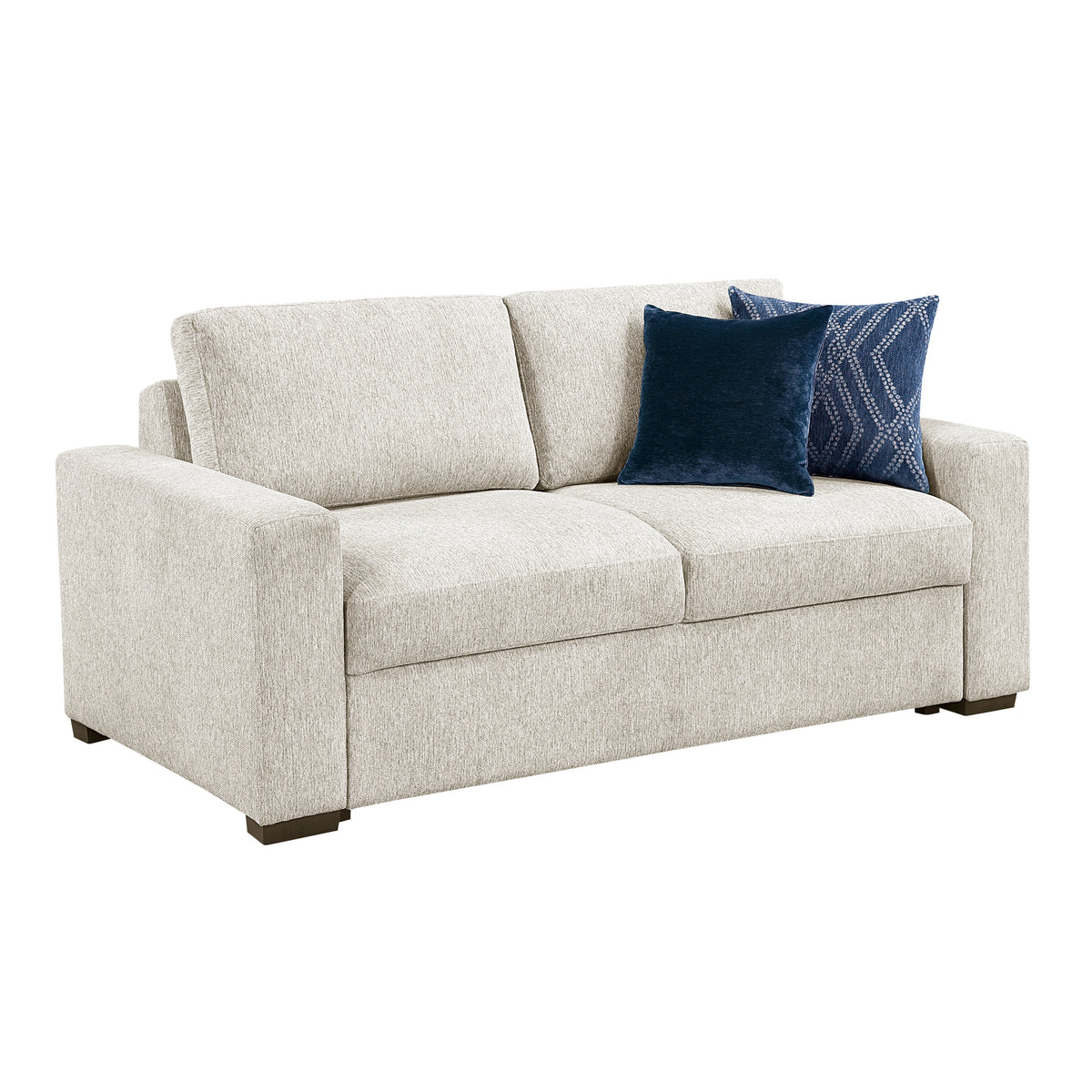 8548BE-215ACLA4* (2)CONVERTIBLE CHAIR AND HALF WITH PULL-OUT BED, CLICK MOTION BACK AND TWO ROLL ARMS from Homelegance - Luna Furniture