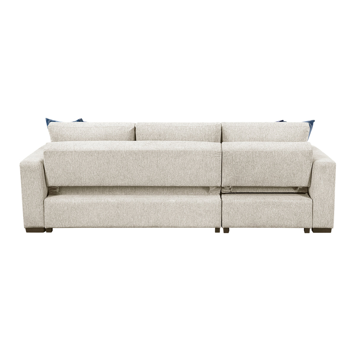 Isla Beige 3-Piece Sectional with Reversible Chaises and Hidden Storage from Homelegance - Luna Furniture