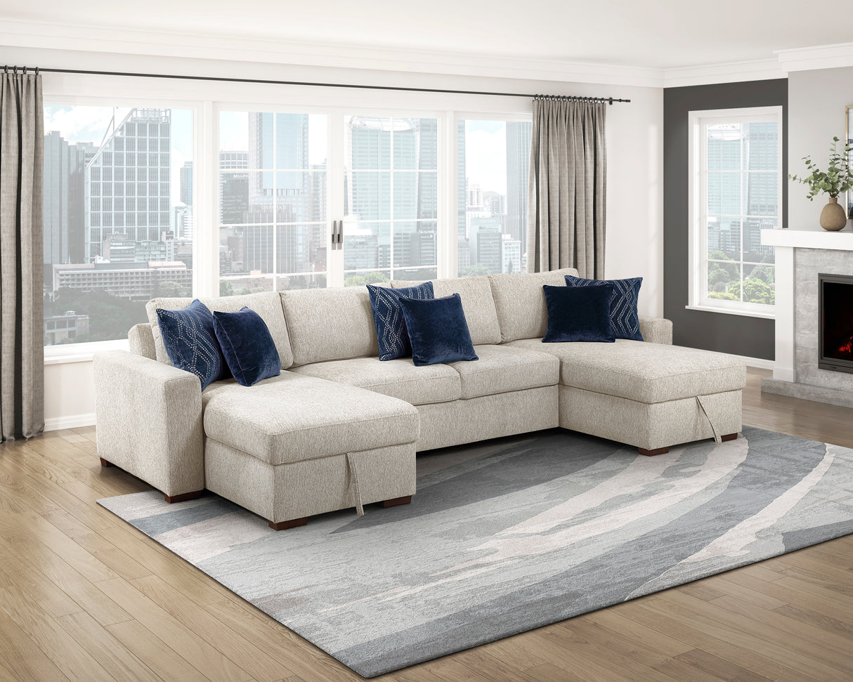 8548BE-2A Armless 2-Seater from Homelegance - Luna Furniture