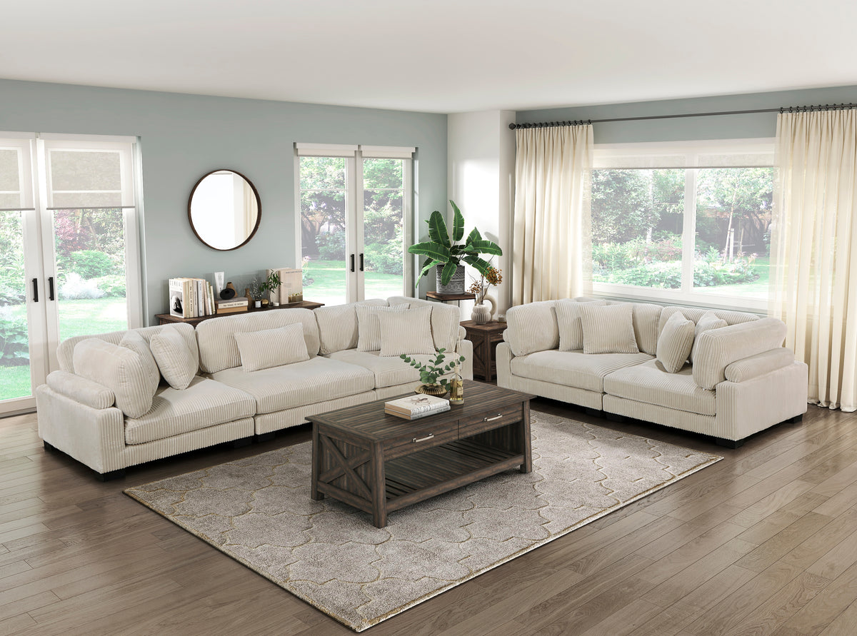 Traverse Beige 2-Piece Chaise Lounge