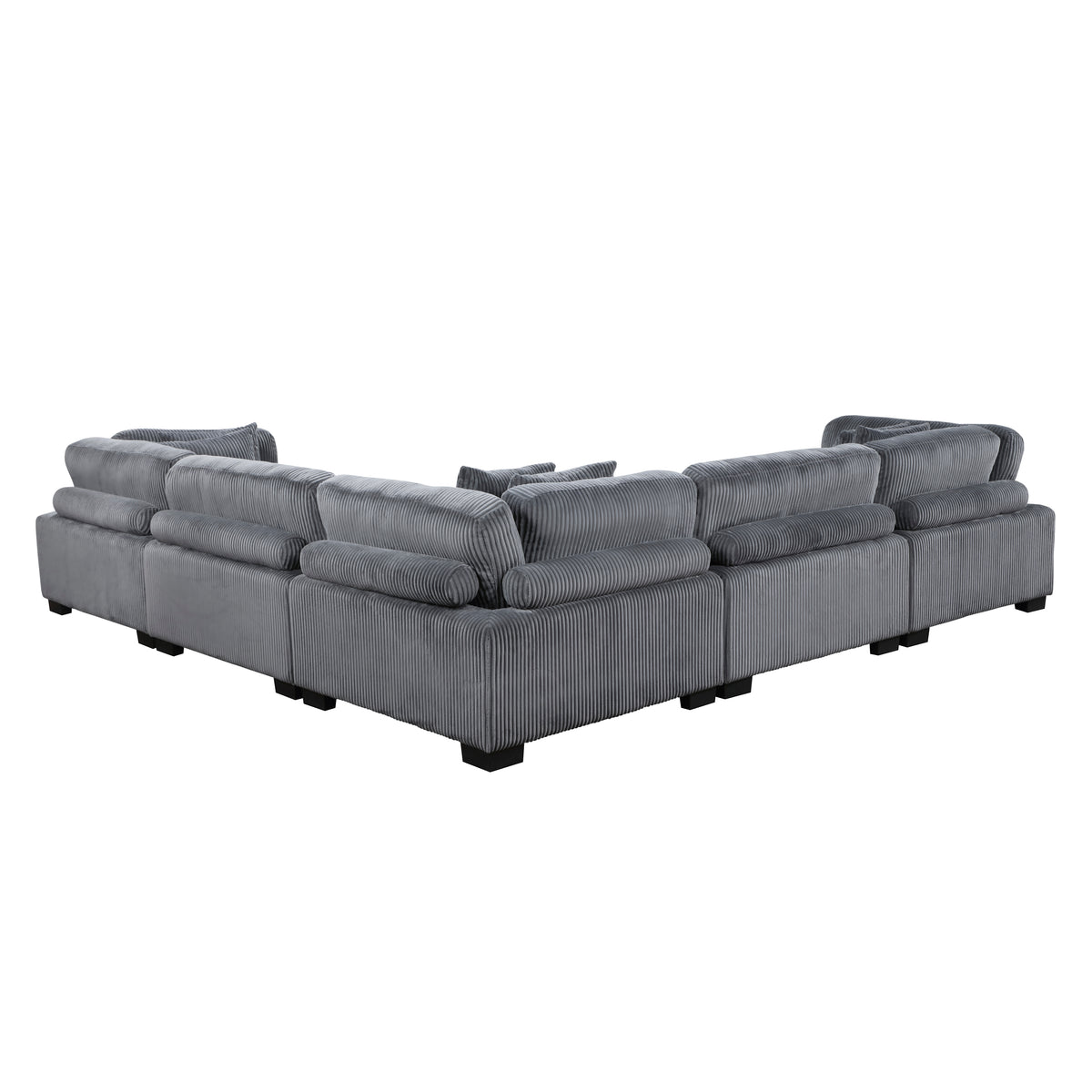 8555GY*2AC2VC (4)4-Piece Modular Sectional with Reversible Chaise from Homelegance - Luna Furniture