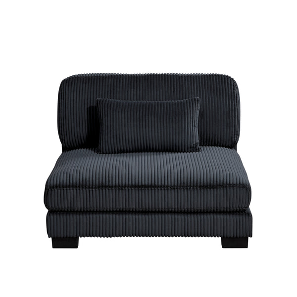 Traverse Black Arrmless Chair