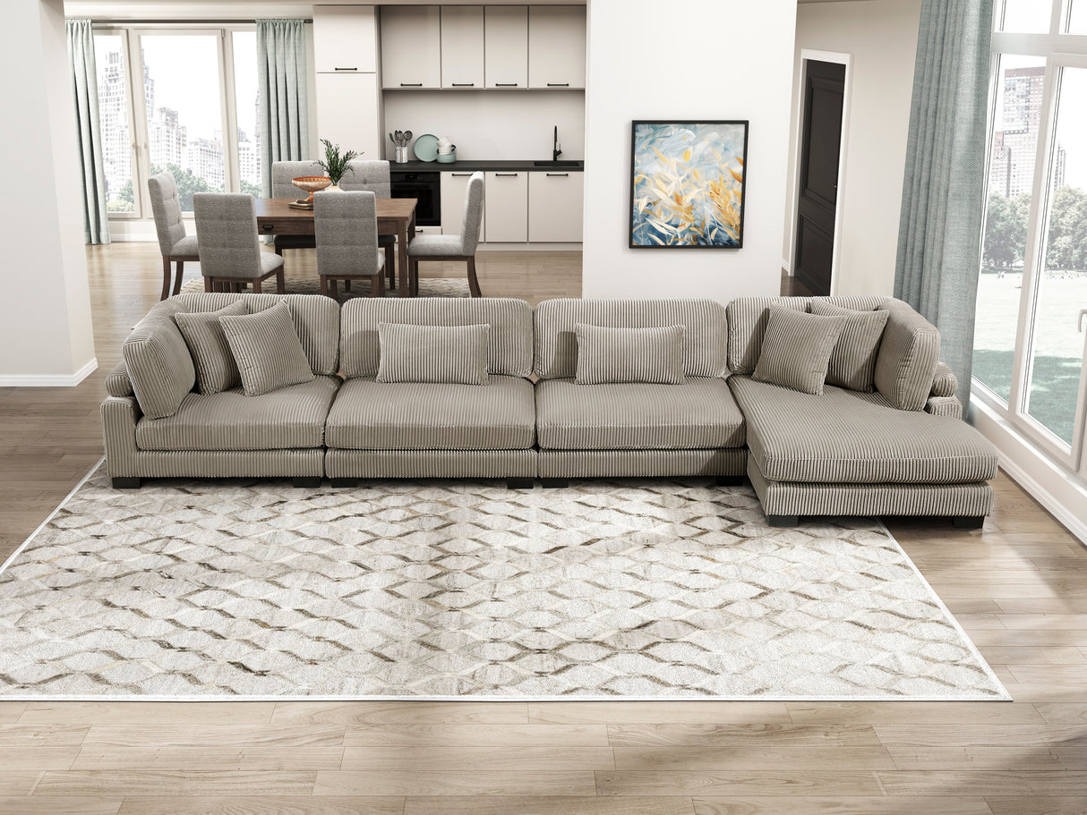 8555GB-VC Reversible Chaise from Homelegance - Luna Furniture