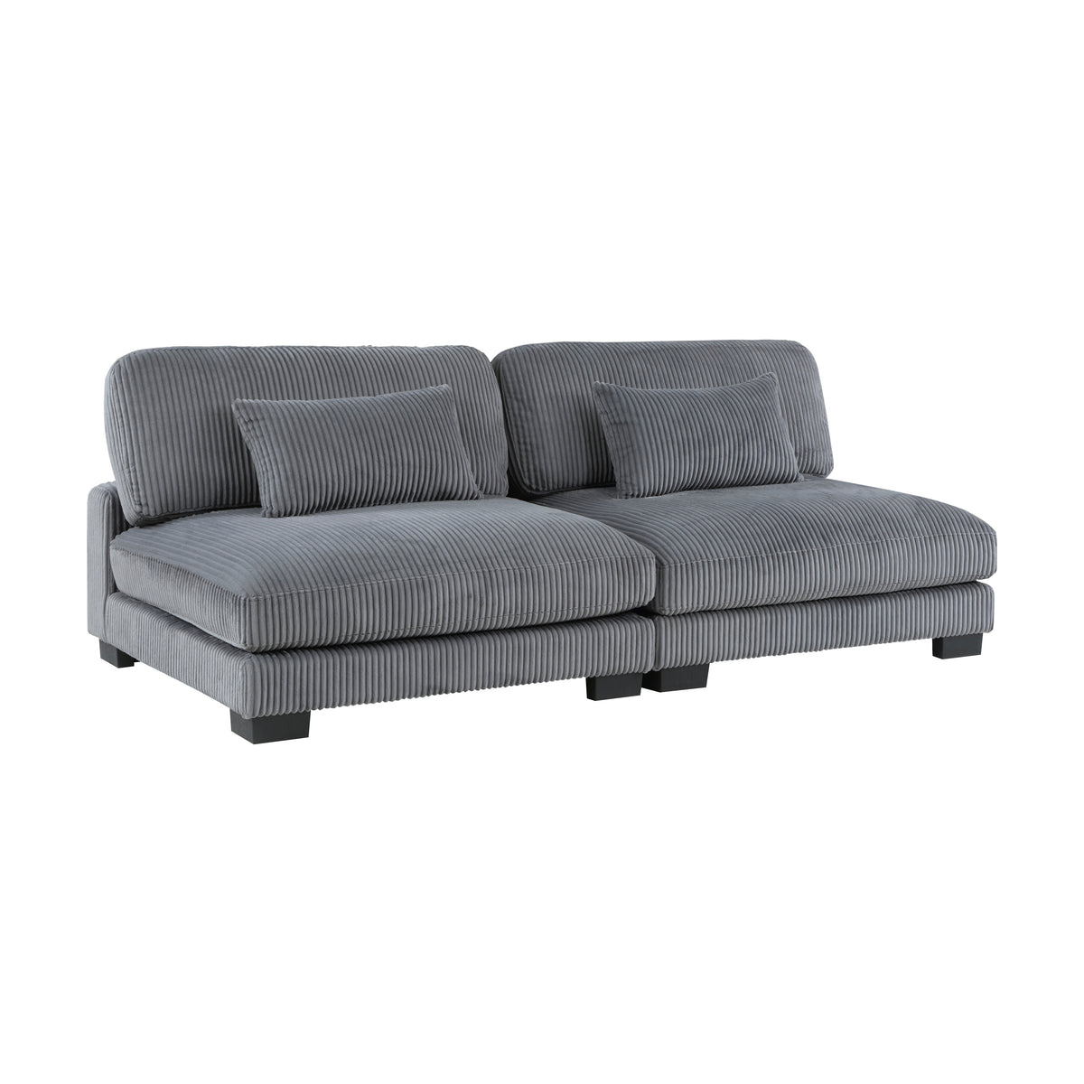 8555GY*2AC2VC (4)4-Piece Modular Sectional with Reversible Chaise from Homelegance - Luna Furniture