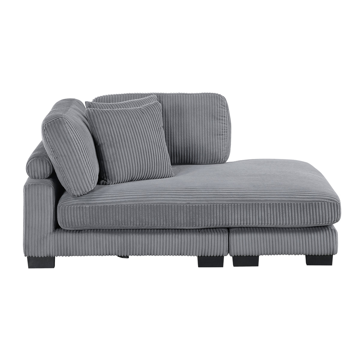 8555GY*2AC2VC (4)4-Piece Modular Sectional with Reversible Chaise from Homelegance - Luna Furniture