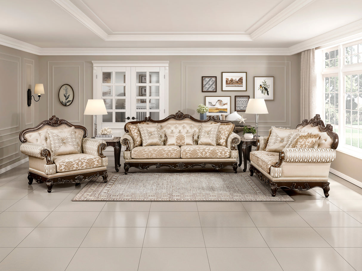 Balthasar Brown Sofa and Loveseat from Homelegance - Luna Furniture
