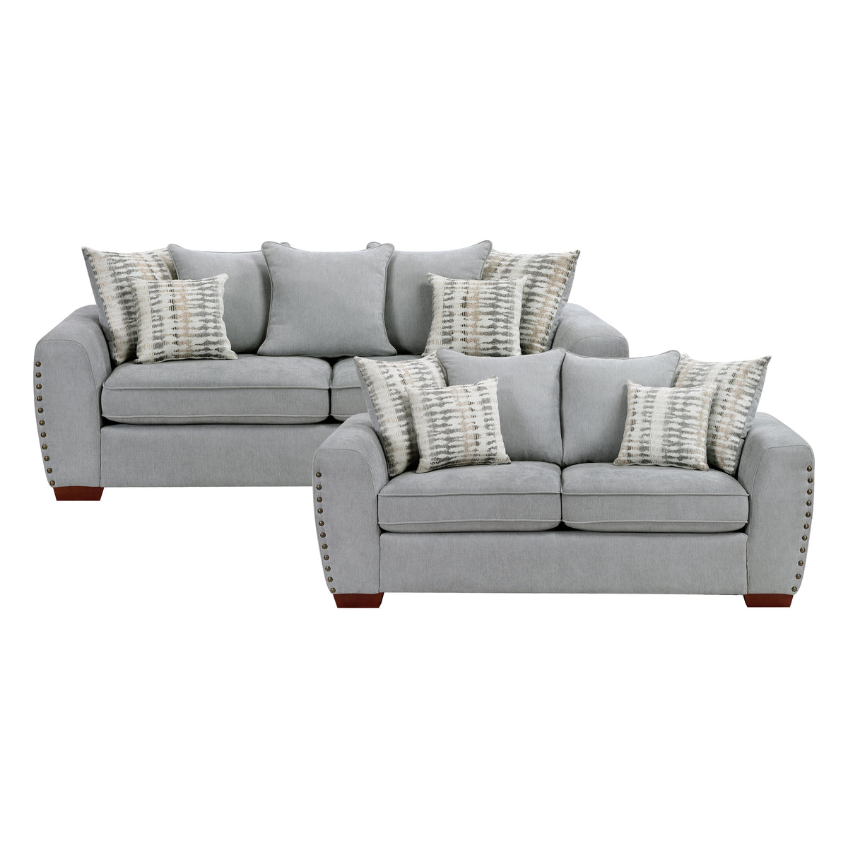 Silverthorne Gray 2-Piece Living Room Set from Homelegance - Luna Furniture