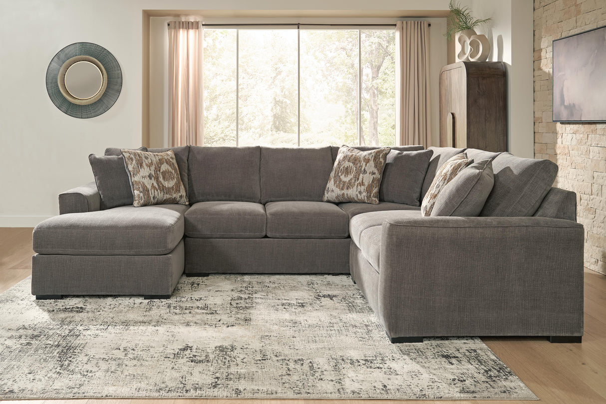 Larson Levee Espresso 3-Piece Sectional from Ashley - Luna Furniture