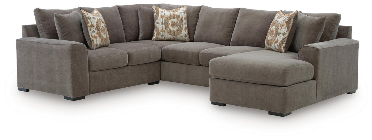 Larson Levee Espresso 3-Piece Sectional from Ashley - Luna Furniture